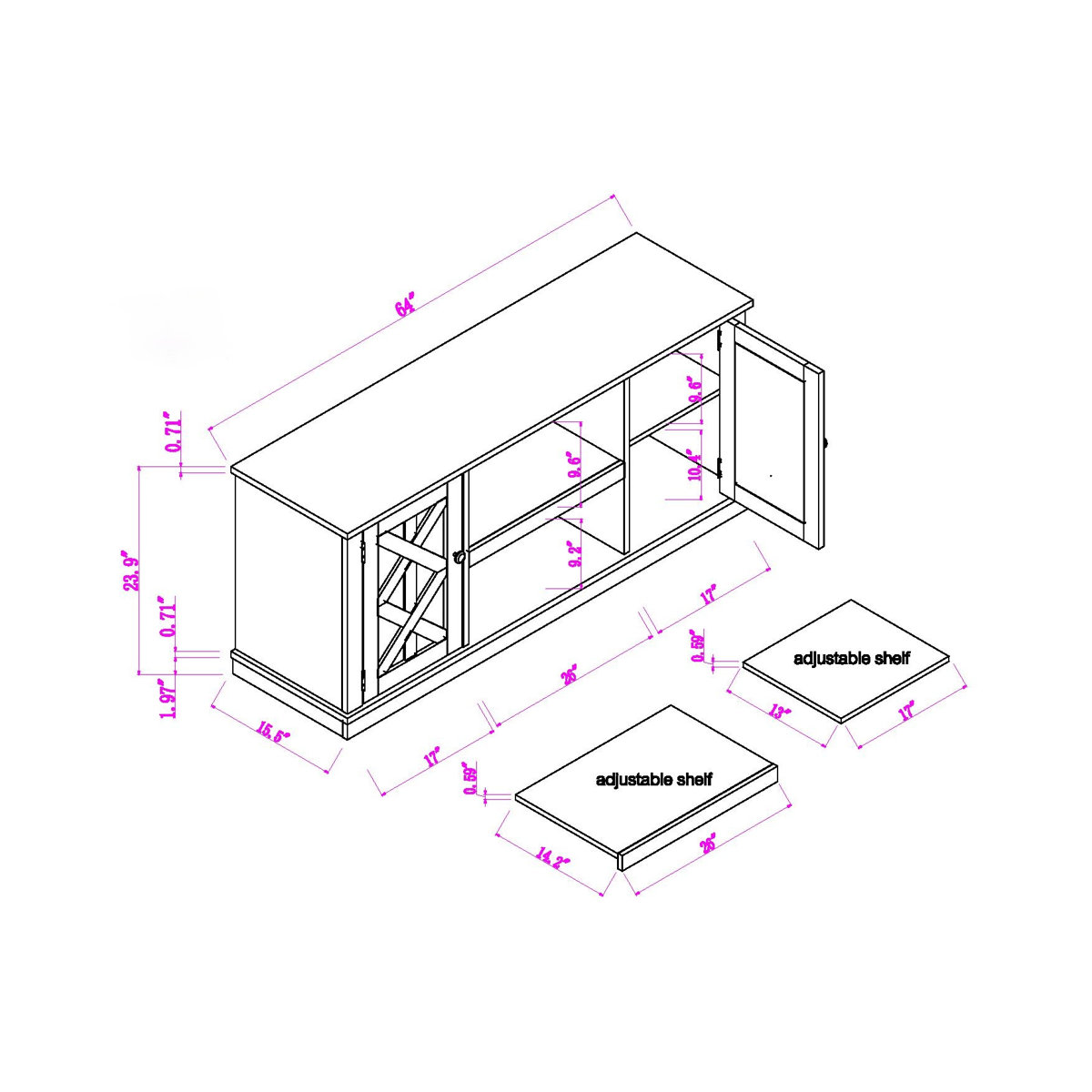 Sand & Stable Beatrix TV Stand for TVs up to 70" & Reviews Wayfair